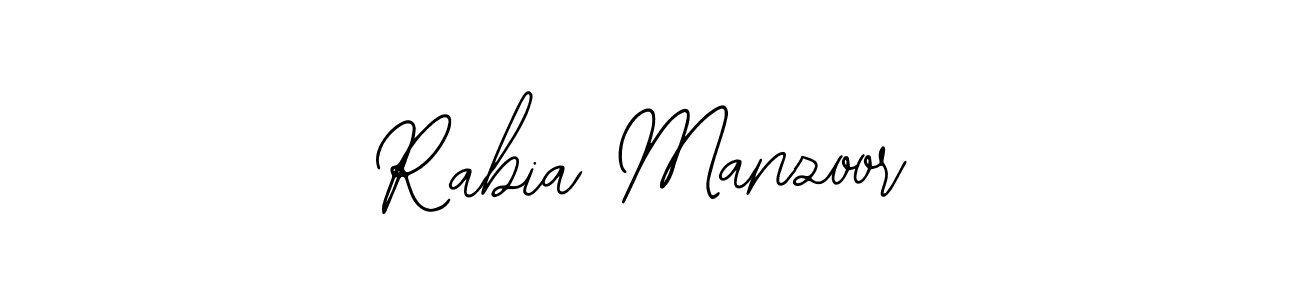 Make a short Rabia Manzoor signature style. Manage your documents anywhere anytime using Bearetta-2O07w. Create and add eSignatures, submit forms, share and send files easily. Rabia Manzoor signature style 12 images and pictures png