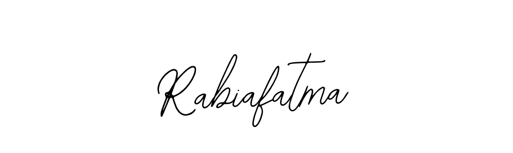 How to make Rabiafatma name signature. Use Bearetta-2O07w style for creating short signs online. This is the latest handwritten sign. Rabiafatma signature style 12 images and pictures png