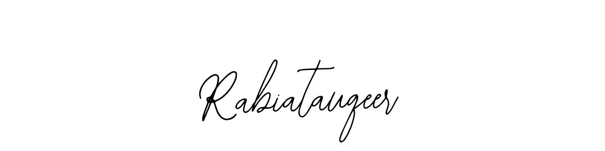 Once you've used our free online signature maker to create your best signature Bearetta-2O07w style, it's time to enjoy all of the benefits that Rabiatauqeer name signing documents. Rabiatauqeer signature style 12 images and pictures png
