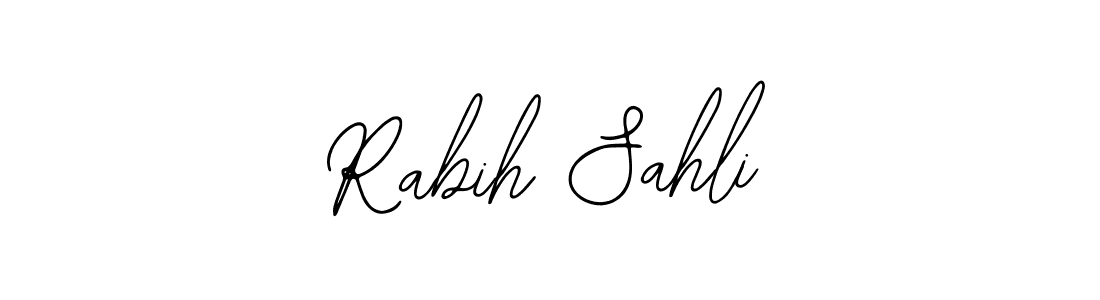 The best way (Bearetta-2O07w) to make a short signature is to pick only two or three words in your name. The name Rabih Sahli include a total of six letters. For converting this name. Rabih Sahli signature style 12 images and pictures png