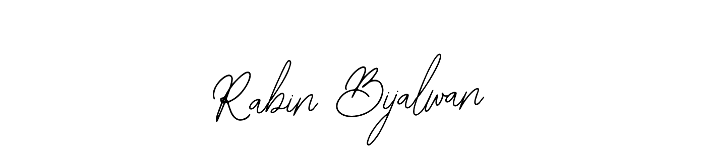 if you are searching for the best signature style for your name Rabin Bijalwan. so please give up your signature search. here we have designed multiple signature styles  using Bearetta-2O07w. Rabin Bijalwan signature style 12 images and pictures png