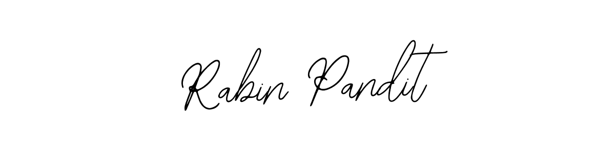 How to make Rabin Pandit name signature. Use Bearetta-2O07w style for creating short signs online. This is the latest handwritten sign. Rabin Pandit signature style 12 images and pictures png