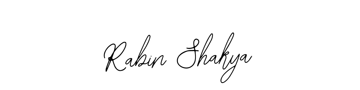 The best way (Bearetta-2O07w) to make a short signature is to pick only two or three words in your name. The name Rabin Shakya include a total of six letters. For converting this name. Rabin Shakya signature style 12 images and pictures png