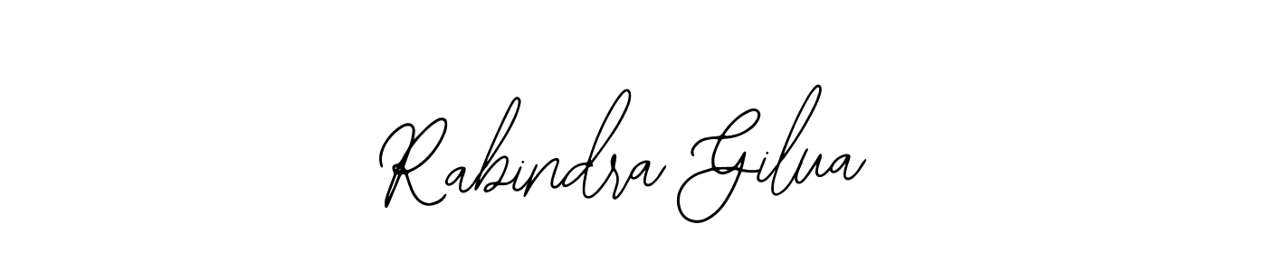 Use a signature maker to create a handwritten signature online. With this signature software, you can design (Bearetta-2O07w) your own signature for name Rabindra Gilua. Rabindra Gilua signature style 12 images and pictures png