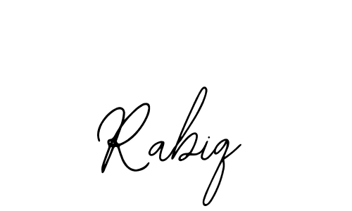 How to make Rabiq name signature. Use Bearetta-2O07w style for creating short signs online. This is the latest handwritten sign. Rabiq signature style 12 images and pictures png