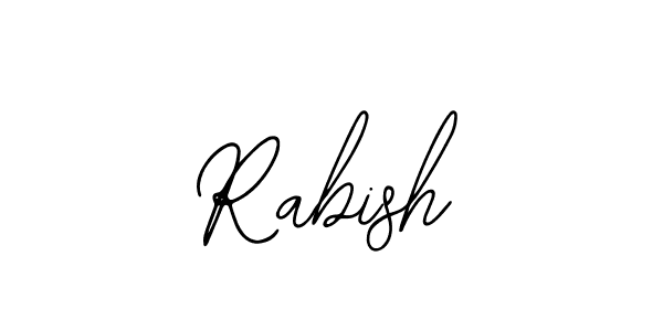 How to make Rabish name signature. Use Bearetta-2O07w style for creating short signs online. This is the latest handwritten sign. Rabish signature style 12 images and pictures png