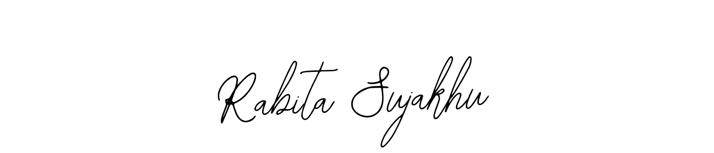 How to make Rabita Sujakhu name signature. Use Bearetta-2O07w style for creating short signs online. This is the latest handwritten sign. Rabita Sujakhu signature style 12 images and pictures png