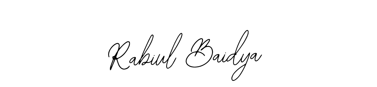 Design your own signature with our free online signature maker. With this signature software, you can create a handwritten (Bearetta-2O07w) signature for name Rabiul Baidya. Rabiul Baidya signature style 12 images and pictures png