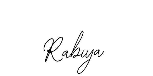 Also we have Rabiya name is the best signature style. Create professional handwritten signature collection using Bearetta-2O07w autograph style. Rabiya signature style 12 images and pictures png