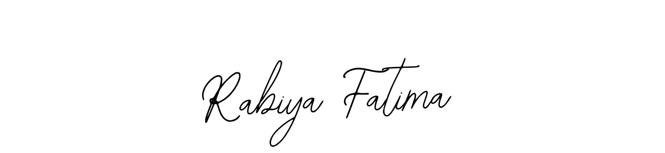 How to make Rabiya Fatima name signature. Use Bearetta-2O07w style for creating short signs online. This is the latest handwritten sign. Rabiya Fatima signature style 12 images and pictures png