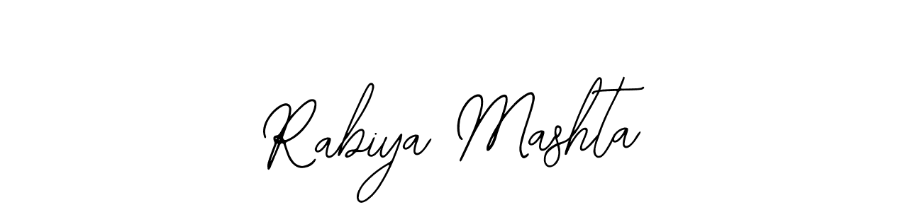 How to Draw Rabiya Mashta signature style? Bearetta-2O07w is a latest design signature styles for name Rabiya Mashta. Rabiya Mashta signature style 12 images and pictures png