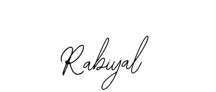 Make a beautiful signature design for name Rabiyal. Use this online signature maker to create a handwritten signature for free. Rabiyal signature style 12 images and pictures png