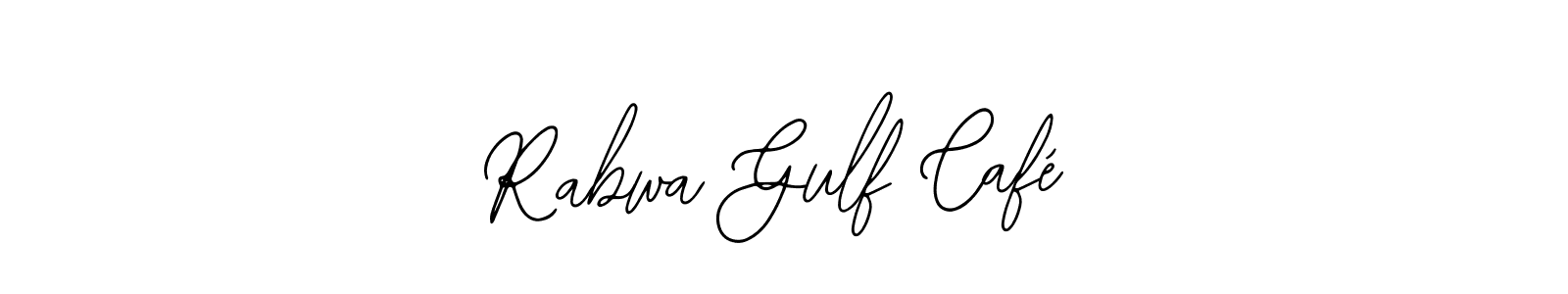 Create a beautiful signature design for name Rabwa Gulf Café. With this signature (Bearetta-2O07w) fonts, you can make a handwritten signature for free. Rabwa Gulf Café signature style 12 images and pictures png