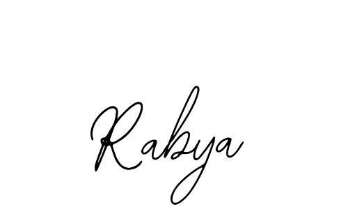 How to make Rabya signature? Bearetta-2O07w is a professional autograph style. Create handwritten signature for Rabya name. Rabya signature style 12 images and pictures png