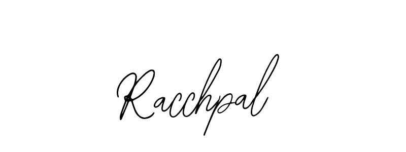 How to make Racchpal name signature. Use Bearetta-2O07w style for creating short signs online. This is the latest handwritten sign. Racchpal signature style 12 images and pictures png