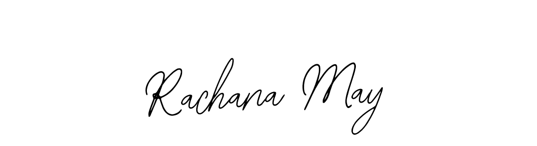 You should practise on your own different ways (Bearetta-2O07w) to write your name (Rachana May) in signature. don't let someone else do it for you. Rachana May signature style 12 images and pictures png