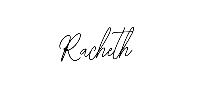 You should practise on your own different ways (Bearetta-2O07w) to write your name (Racheth) in signature. don't let someone else do it for you. Racheth signature style 12 images and pictures png
