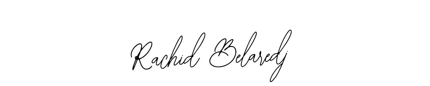 The best way (Bearetta-2O07w) to make a short signature is to pick only two or three words in your name. The name Rachid Belaredj include a total of six letters. For converting this name. Rachid Belaredj signature style 12 images and pictures png