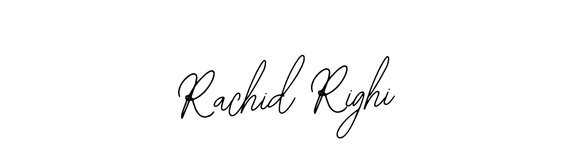 How to make Rachid Righi name signature. Use Bearetta-2O07w style for creating short signs online. This is the latest handwritten sign. Rachid Righi signature style 12 images and pictures png