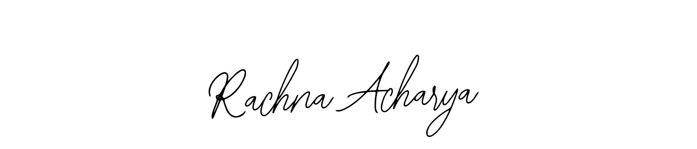 The best way (Bearetta-2O07w) to make a short signature is to pick only two or three words in your name. The name Rachna Acharya include a total of six letters. For converting this name. Rachna Acharya signature style 12 images and pictures png