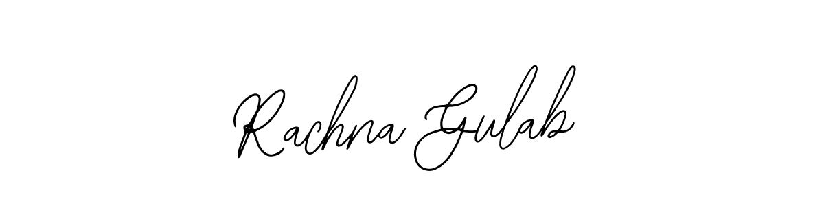 Also You can easily find your signature by using the search form. We will create Rachna Gulab name handwritten signature images for you free of cost using Bearetta-2O07w sign style. Rachna Gulab signature style 12 images and pictures png