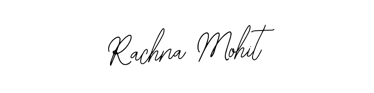You should practise on your own different ways (Bearetta-2O07w) to write your name (Rachna Mohit) in signature. don't let someone else do it for you. Rachna Mohit signature style 12 images and pictures png