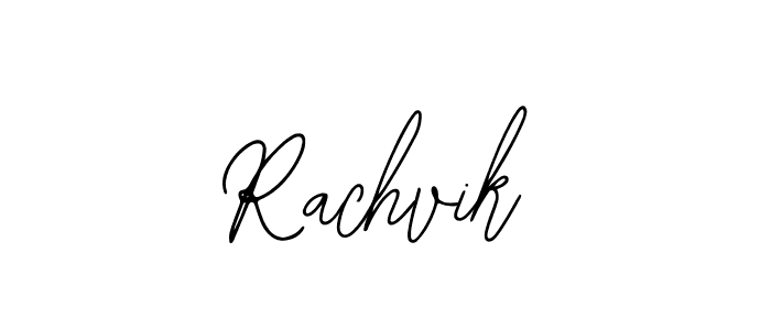 Design your own signature with our free online signature maker. With this signature software, you can create a handwritten (Bearetta-2O07w) signature for name Rachvik. Rachvik signature style 12 images and pictures png