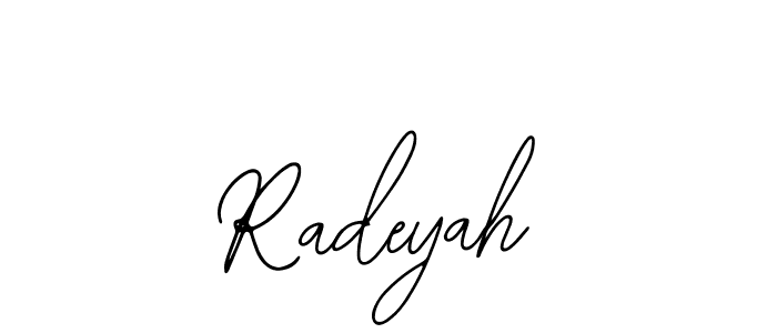 Create a beautiful signature design for name Radeyah. With this signature (Bearetta-2O07w) fonts, you can make a handwritten signature for free. Radeyah signature style 12 images and pictures png