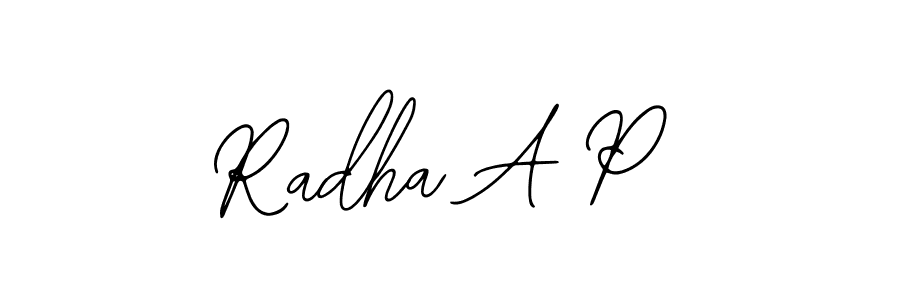 Best and Professional Signature Style for Radha A P. Bearetta-2O07w Best Signature Style Collection. Radha A P signature style 12 images and pictures png