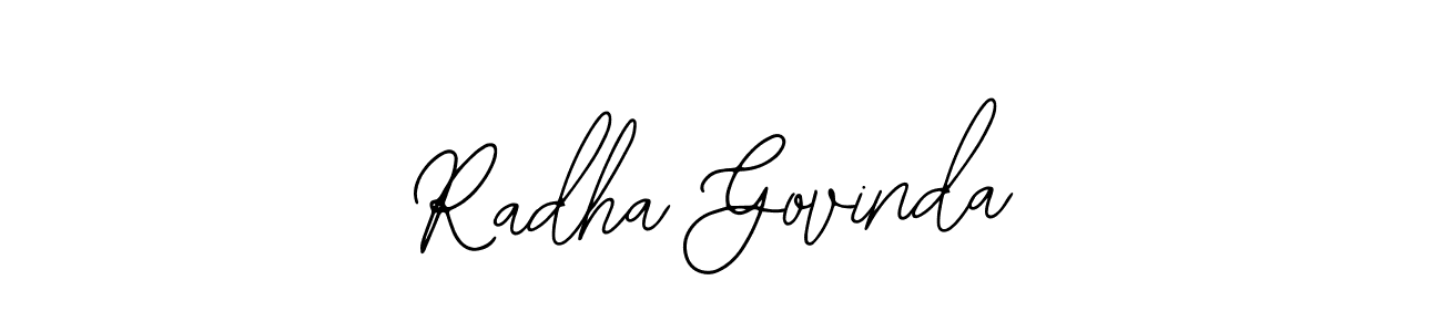 How to make Radha Govinda name signature. Use Bearetta-2O07w style for creating short signs online. This is the latest handwritten sign. Radha Govinda signature style 12 images and pictures png