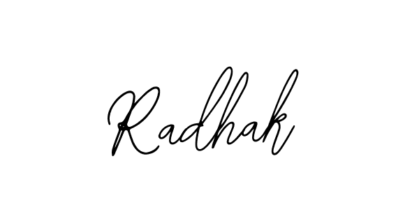 Make a beautiful signature design for name Radhak. With this signature (Bearetta-2O07w) style, you can create a handwritten signature for free. Radhak signature style 12 images and pictures png