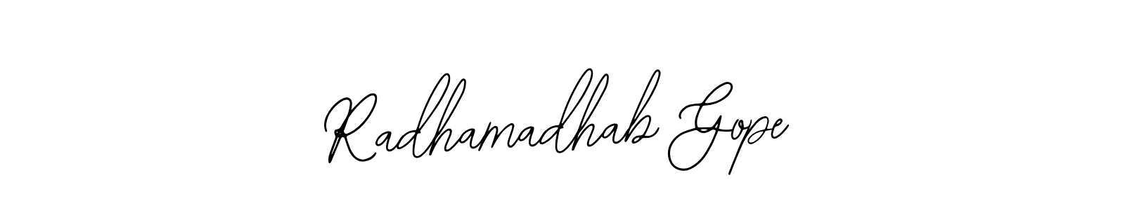 Make a beautiful signature design for name Radhamadhab Gope. Use this online signature maker to create a handwritten signature for free. Radhamadhab Gope signature style 12 images and pictures png