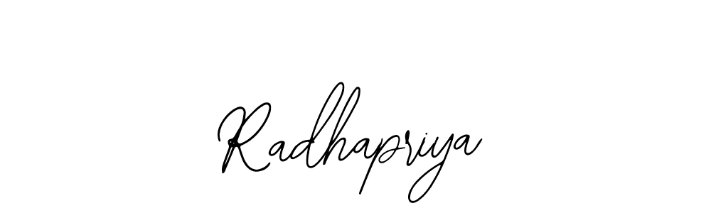 How to make Radhapriya signature? Bearetta-2O07w is a professional autograph style. Create handwritten signature for Radhapriya name. Radhapriya signature style 12 images and pictures png