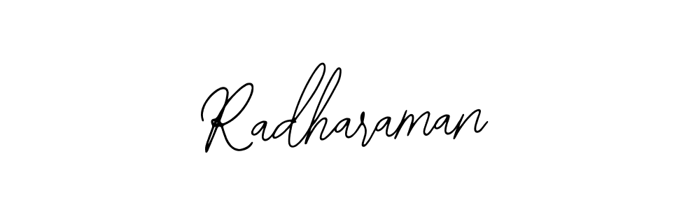Use a signature maker to create a handwritten signature online. With this signature software, you can design (Bearetta-2O07w) your own signature for name Radharaman. Radharaman signature style 12 images and pictures png
