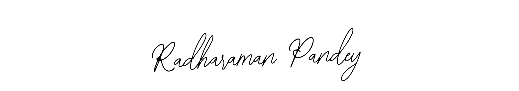 Use a signature maker to create a handwritten signature online. With this signature software, you can design (Bearetta-2O07w) your own signature for name Radharaman Pandey. Radharaman Pandey signature style 12 images and pictures png