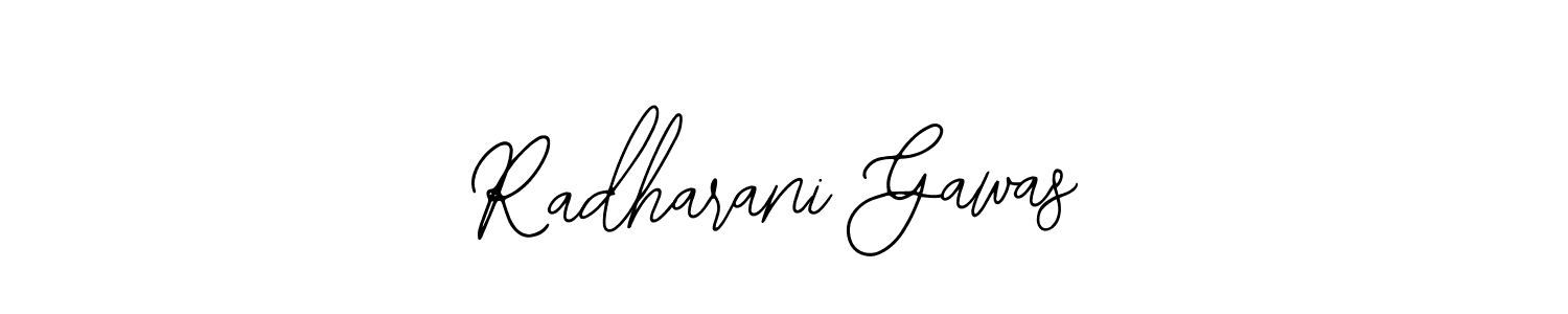 How to make Radharani Gawas signature? Bearetta-2O07w is a professional autograph style. Create handwritten signature for Radharani Gawas name. Radharani Gawas signature style 12 images and pictures png