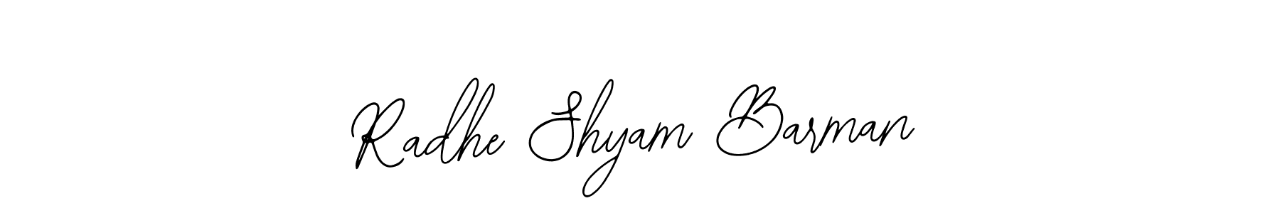 You should practise on your own different ways (Bearetta-2O07w) to write your name (Radhe Shyam Barman) in signature. don't let someone else do it for you. Radhe Shyam Barman signature style 12 images and pictures png