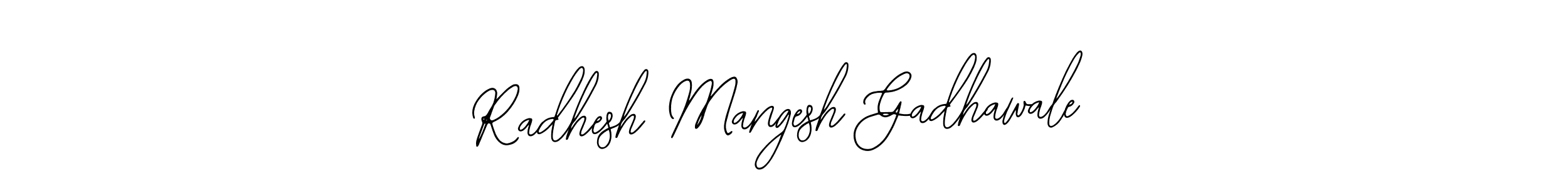 Use a signature maker to create a handwritten signature online. With this signature software, you can design (Bearetta-2O07w) your own signature for name Radhesh Mangesh Gadhawale. Radhesh Mangesh Gadhawale signature style 12 images and pictures png