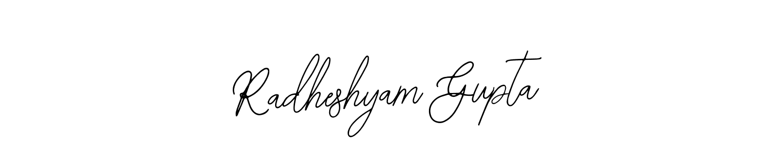 Design your own signature with our free online signature maker. With this signature software, you can create a handwritten (Bearetta-2O07w) signature for name Radheshyam Gupta. Radheshyam Gupta signature style 12 images and pictures png