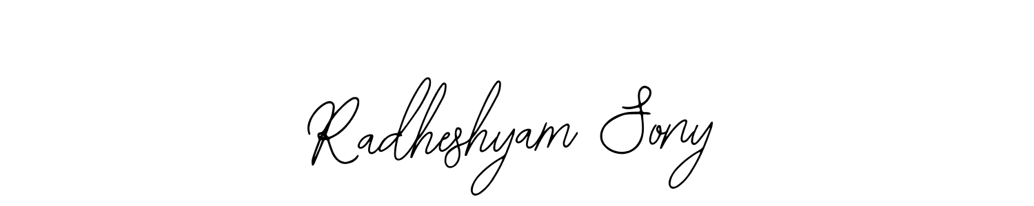 The best way (Bearetta-2O07w) to make a short signature is to pick only two or three words in your name. The name Radheshyam Sony include a total of six letters. For converting this name. Radheshyam Sony signature style 12 images and pictures png