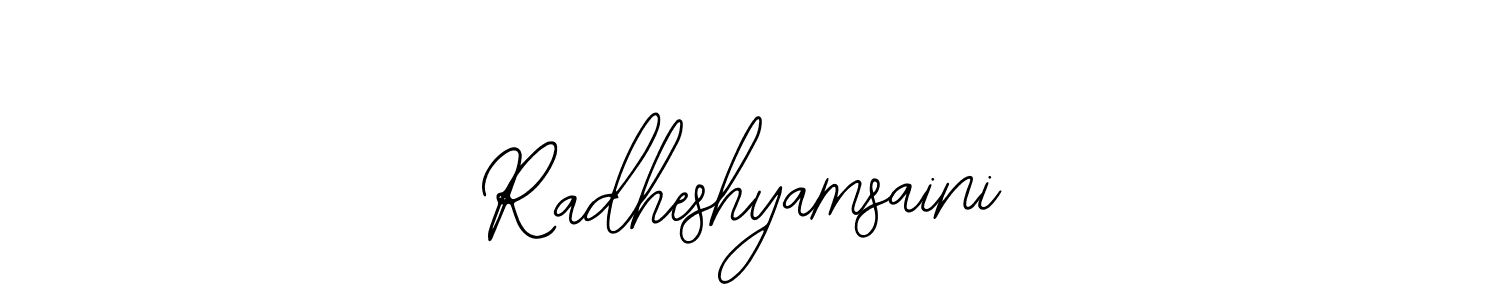 Radheshyamsaini stylish signature style. Best Handwritten Sign (Bearetta-2O07w) for my name. Handwritten Signature Collection Ideas for my name Radheshyamsaini. Radheshyamsaini signature style 12 images and pictures png