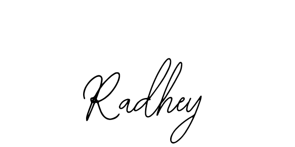 Use a signature maker to create a handwritten signature online. With this signature software, you can design (Bearetta-2O07w) your own signature for name Radhey. Radhey signature style 12 images and pictures png