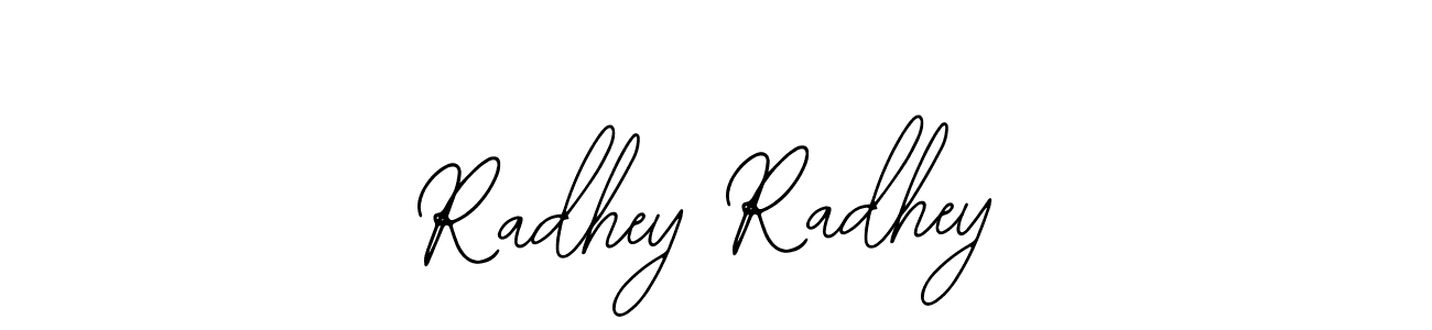 You should practise on your own different ways (Bearetta-2O07w) to write your name (Radhey Radhey) in signature. don't let someone else do it for you. Radhey Radhey signature style 12 images and pictures png