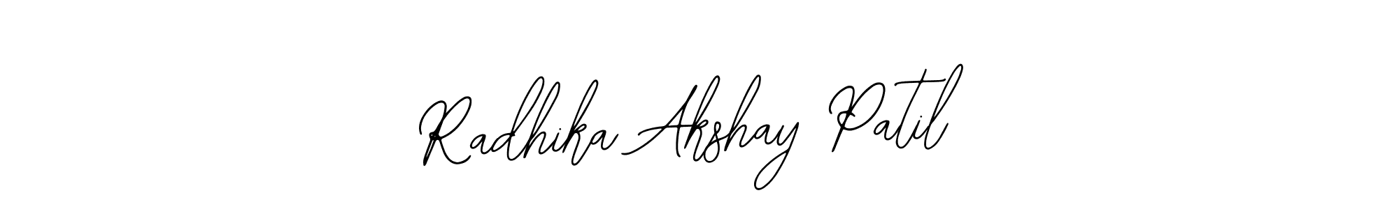 Use a signature maker to create a handwritten signature online. With this signature software, you can design (Bearetta-2O07w) your own signature for name Radhika Akshay Patil. Radhika Akshay Patil signature style 12 images and pictures png