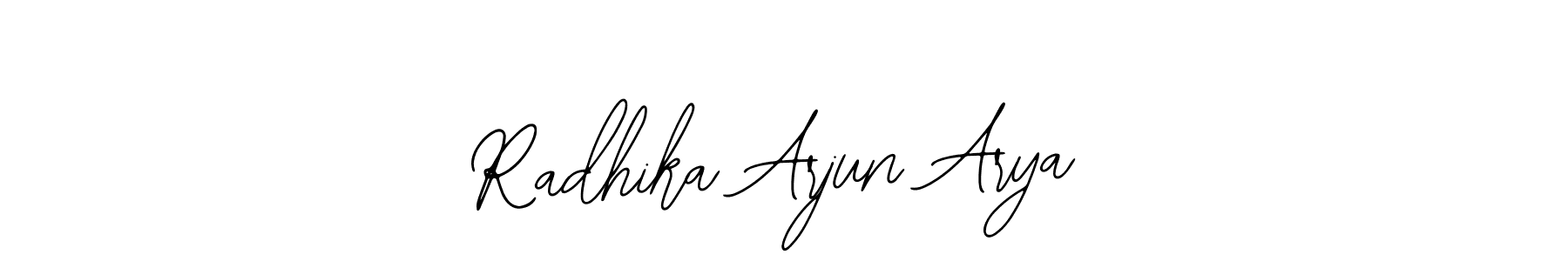 Radhika Arjun Arya stylish signature style. Best Handwritten Sign (Bearetta-2O07w) for my name. Handwritten Signature Collection Ideas for my name Radhika Arjun Arya. Radhika Arjun Arya signature style 12 images and pictures png