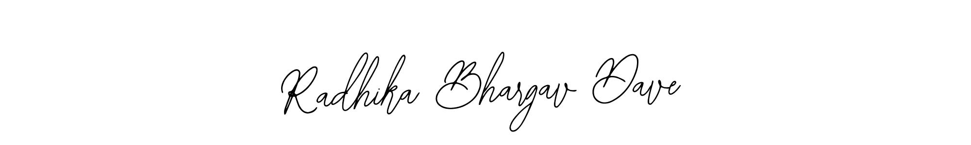 Design your own signature with our free online signature maker. With this signature software, you can create a handwritten (Bearetta-2O07w) signature for name Radhika Bhargav Dave. Radhika Bhargav Dave signature style 12 images and pictures png