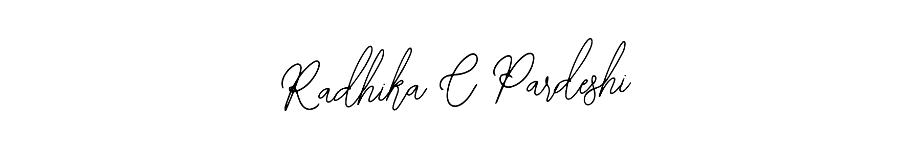 if you are searching for the best signature style for your name Radhika C Pardeshi. so please give up your signature search. here we have designed multiple signature styles  using Bearetta-2O07w. Radhika C Pardeshi signature style 12 images and pictures png