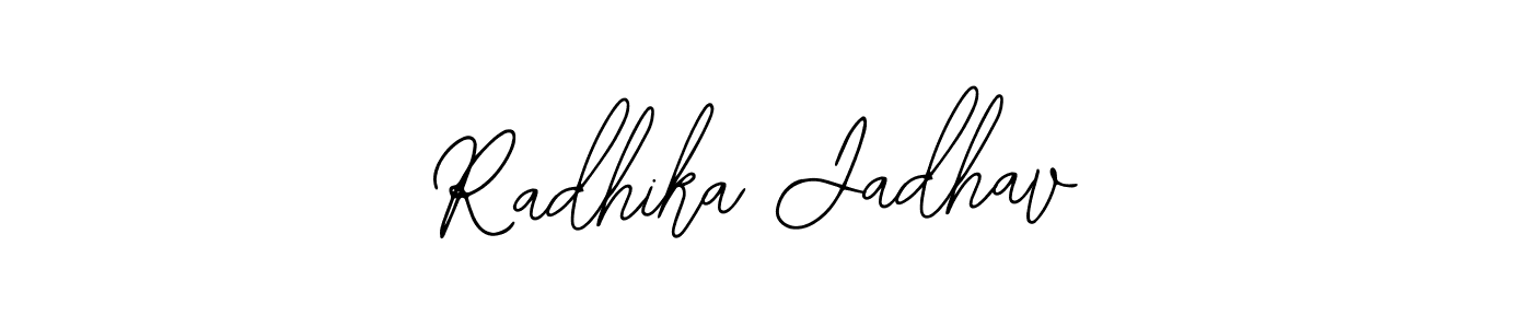 Use a signature maker to create a handwritten signature online. With this signature software, you can design (Bearetta-2O07w) your own signature for name Radhika Jadhav. Radhika Jadhav signature style 12 images and pictures png