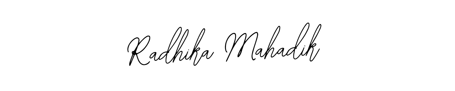 Similarly Bearetta-2O07w is the best handwritten signature design. Signature creator online .You can use it as an online autograph creator for name Radhika Mahadik. Radhika Mahadik signature style 12 images and pictures png