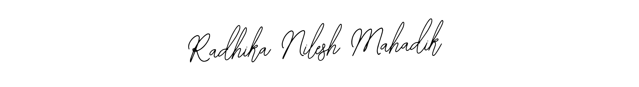 This is the best signature style for the Radhika Nilesh Mahadik name. Also you like these signature font (Bearetta-2O07w). Mix name signature. Radhika Nilesh Mahadik signature style 12 images and pictures png